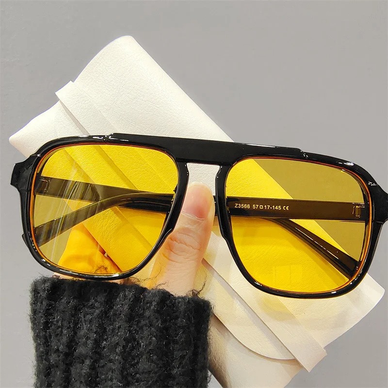 Vintage Outdoor Fashion - Yeni Büyük Boy Çerçeveli Güneş Gözlüğü
