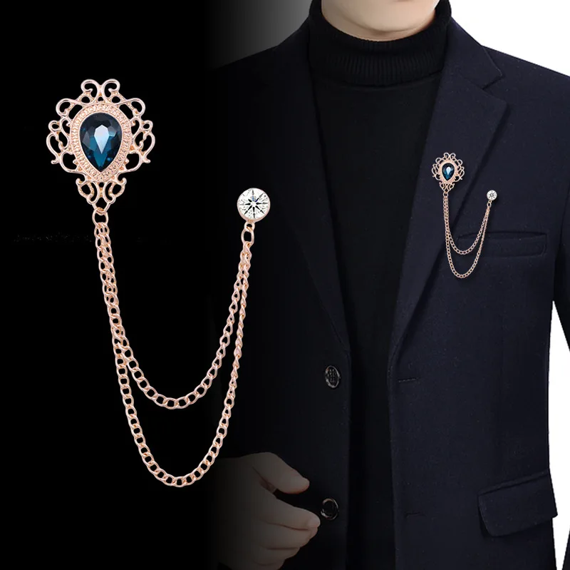 Vintage Women Fashion - Yeni Vintage Püsküllü Zincirli Kristal Yaka