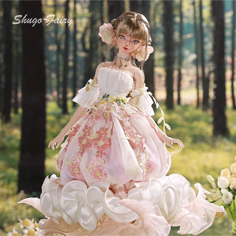 Vintage Fashion Doll - Sakina Bebek 1/4 Bariy Çiçekli Denizanası