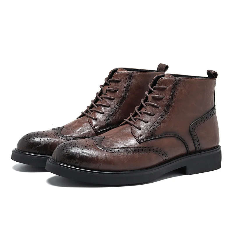 Vintage Fashion Mens - Vintage Erkek Ayak Bileği Chelsea Botları