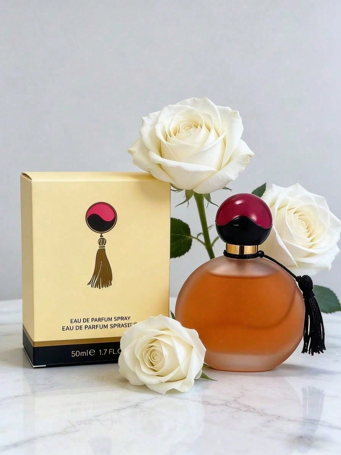 Vintage Women Fashion - Vintage Püsküllü Yuvarlak Kapaklı Unisex Eau