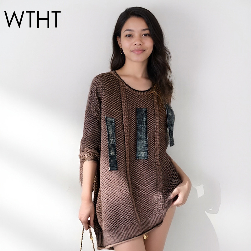 Vintage Fashion Influencer - WTHT Vintage Trendy Kadın Patchwork Günlük