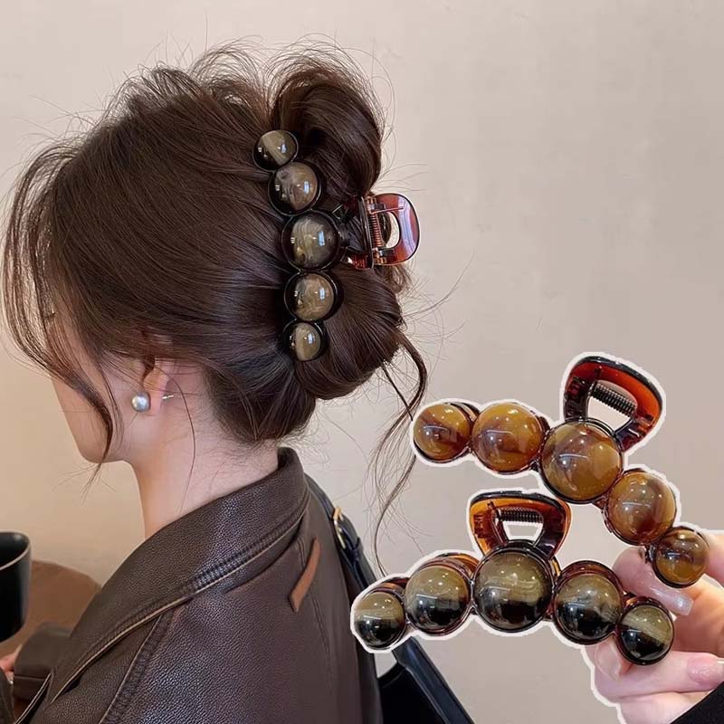 Vintage Fashion Ai - Vintage degrade boncuklu saç pençe kadınlar