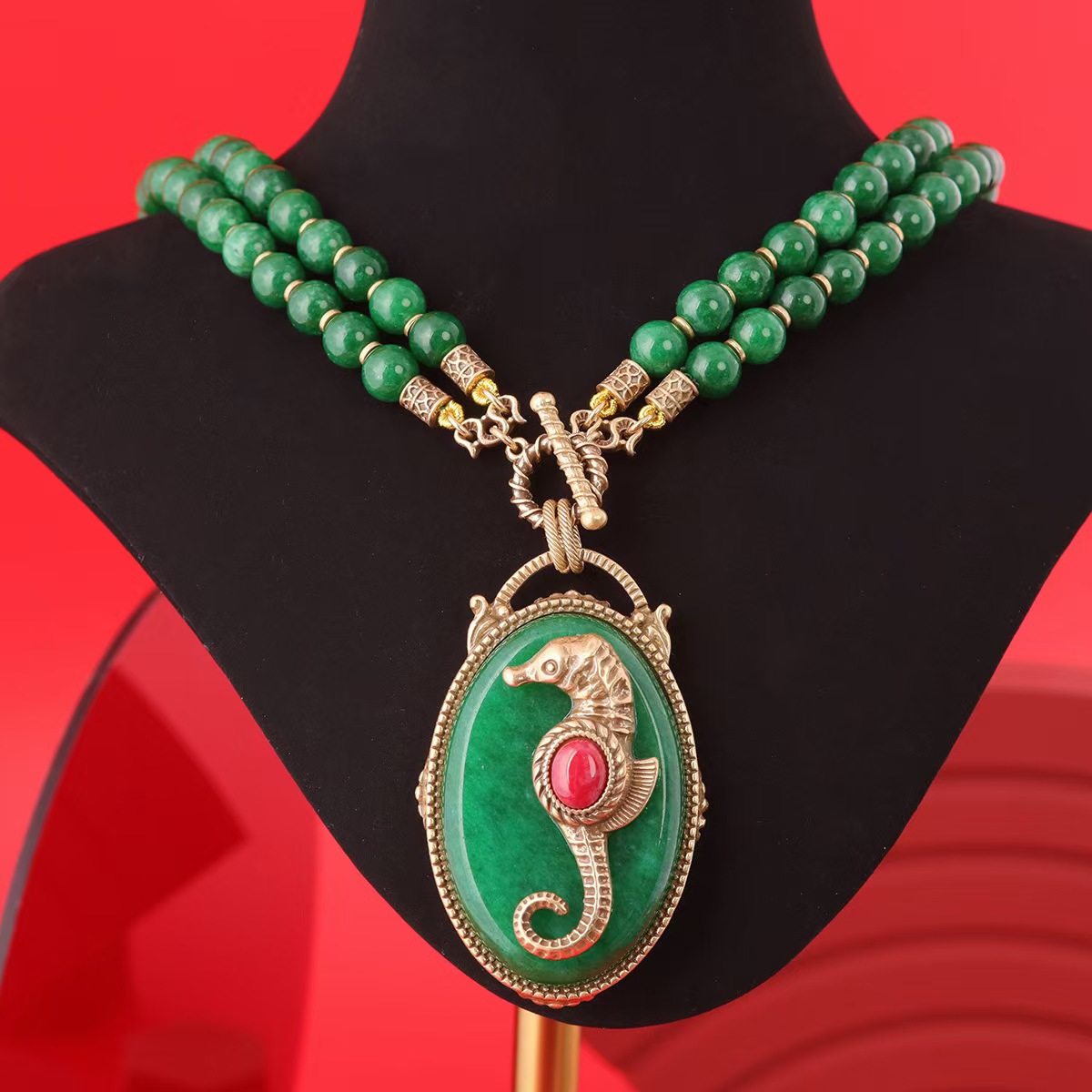Vintage Fashion Rings For Women - Set siyah Arı kolye küpe Yüzük