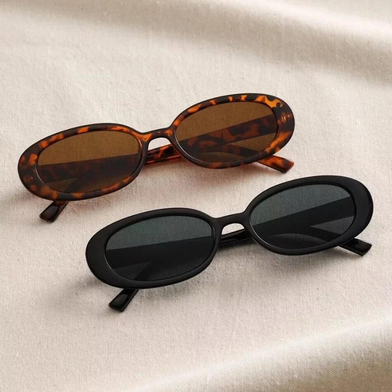 Vintage Outdoor Fashion - Vintage Oval Güneş Gözlüğü Kadın Lüks