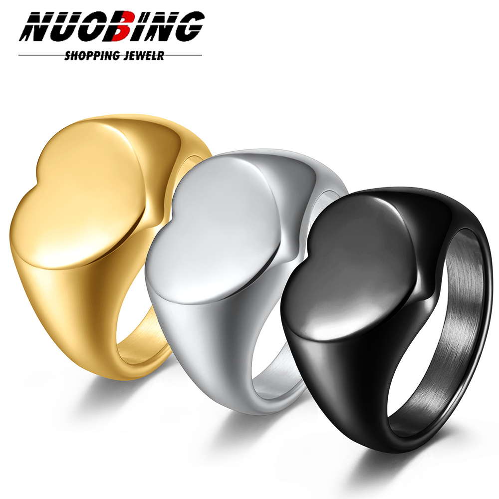 Vintage Fashion Rings For Women - Özelleştirilmiş Kadın Mühür Yüzük Sevimli Kalp