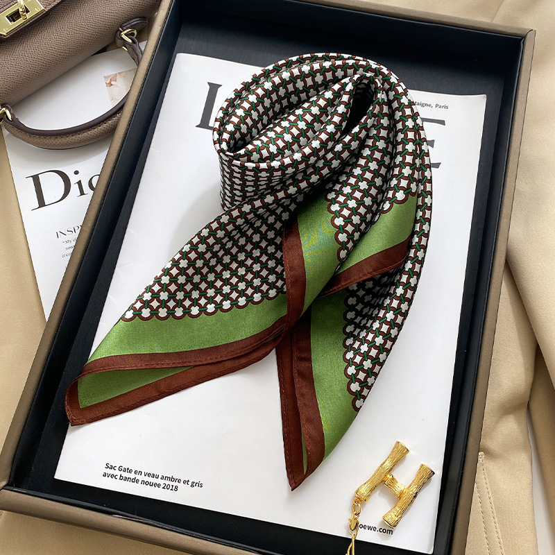 Vintage Fashion Rings For Women - Kadınlar Vintage Zincir Baskı Ipek Saten