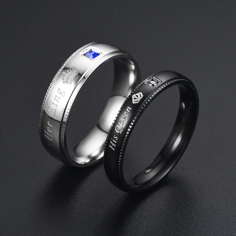 Basit Çift Titanyum Çelik Yüzü - Vintage Fashion Rings For Women incelemesi ve fiyatı
