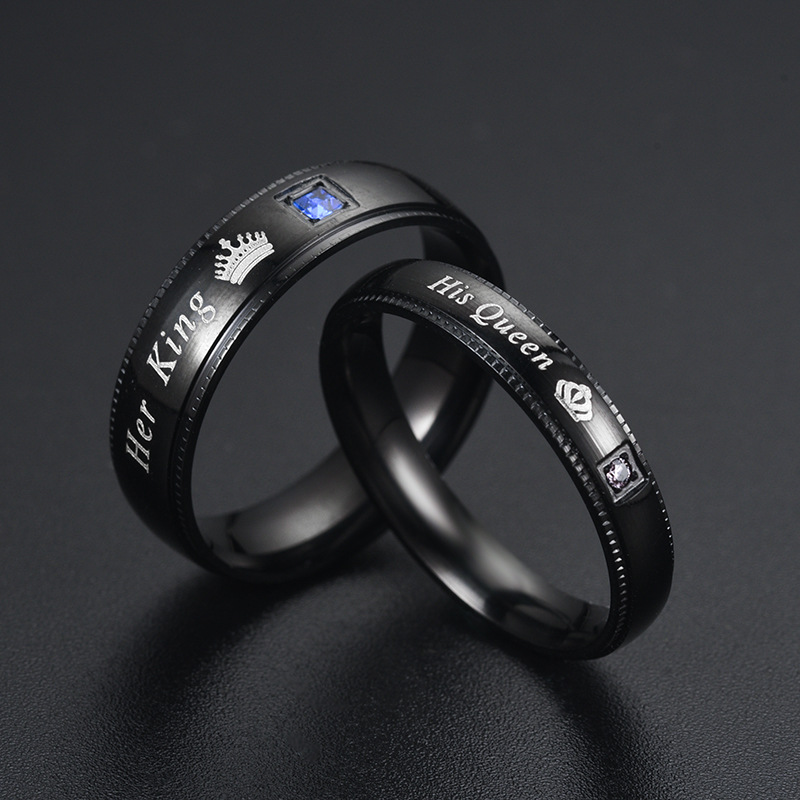Basit Çift Titanyum Çelik Yüzü - Vintage Fashion Rings For Women incelemesi ve fiyatı