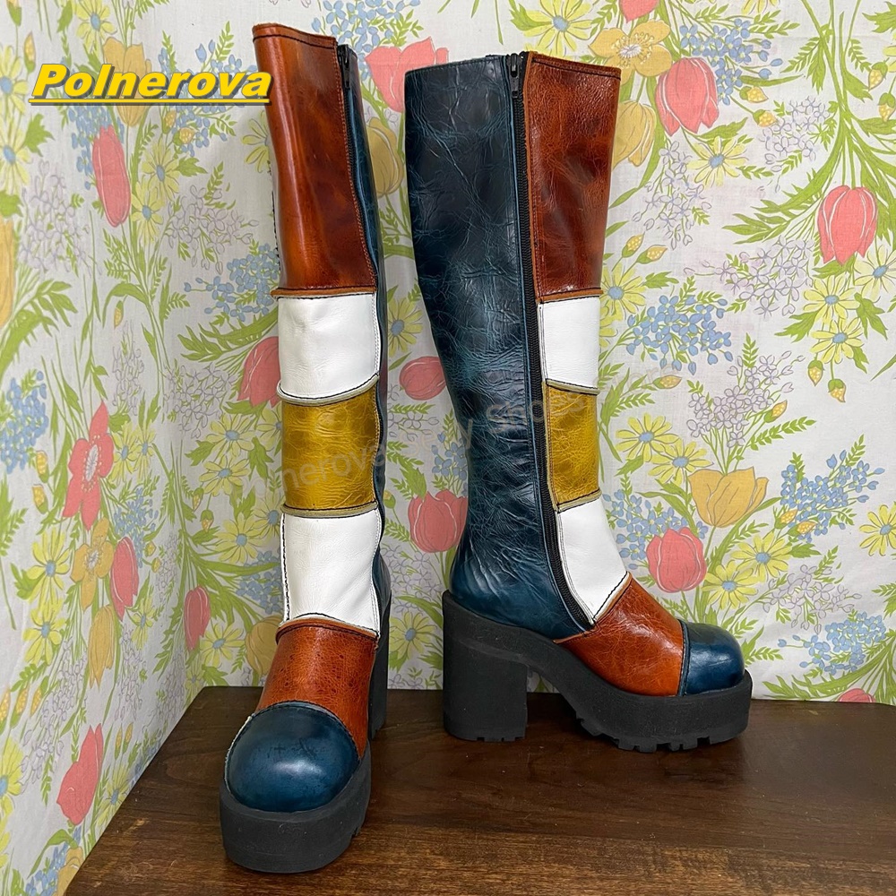 Kadın Retro Patchwork Deri Diz - Vintage Fashion In 2026 incelemesi ve fiyatı