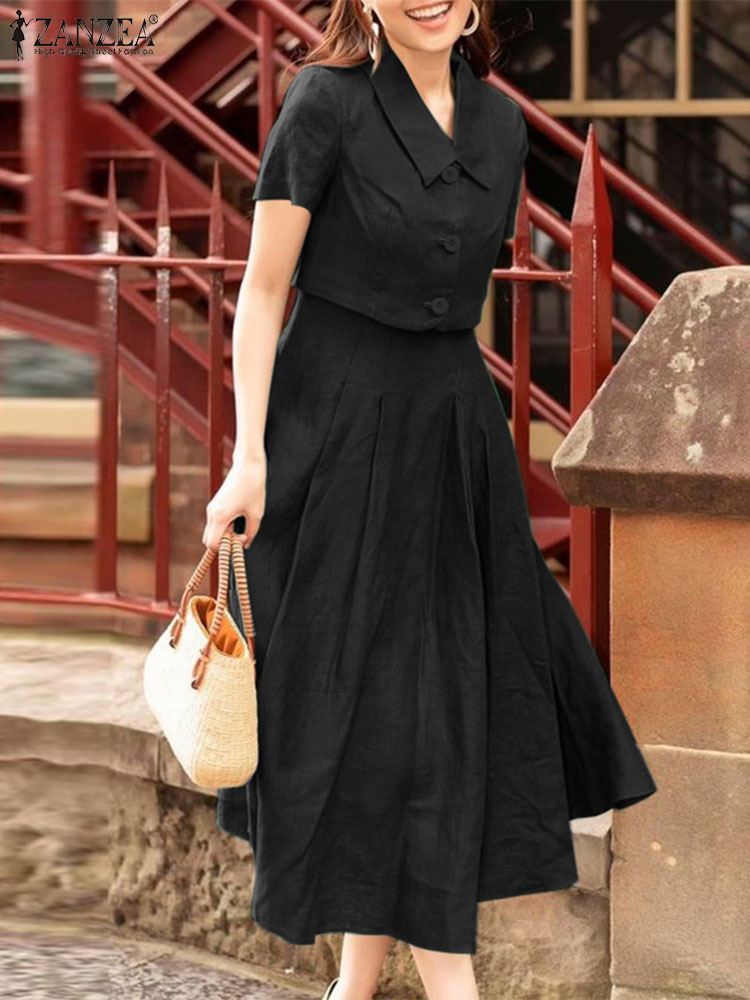 ZANZEA kadınlar iki parçalı se - Vintage Fashion Ai incelemesi ve fiyatı