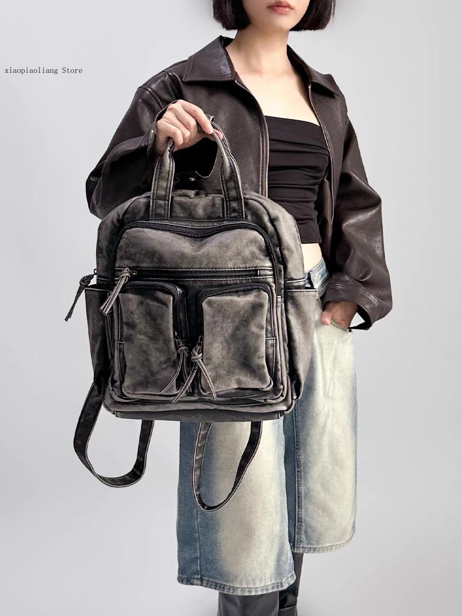 Lüks Yumuşak Yıkanmış PU Deri  - Vintage Fashion Trends incelemesi ve fiyatı