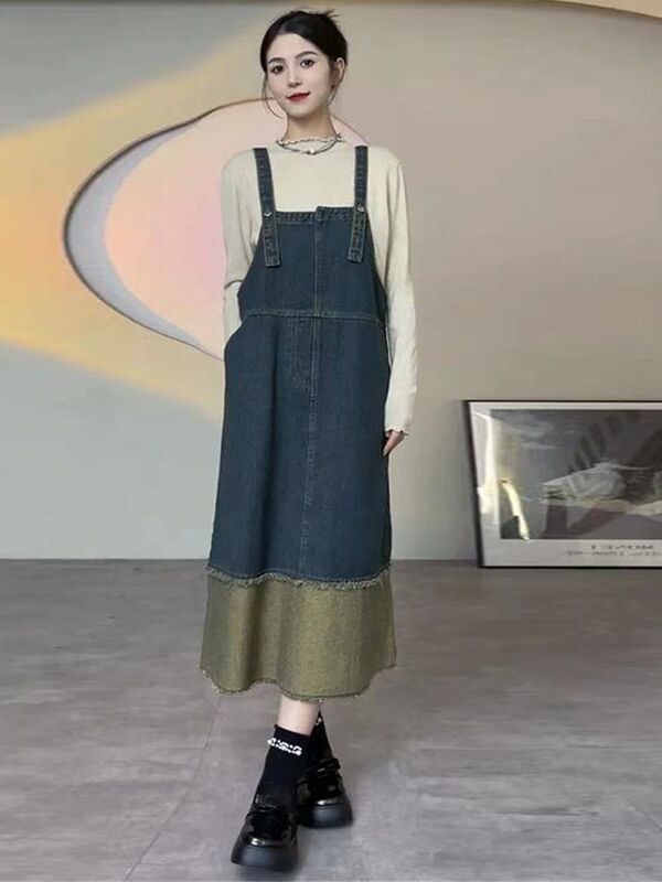 Vintage Denim Halter Elbise Ka - Denim Skirt Midi Vintage incelemesi ve fiyatı