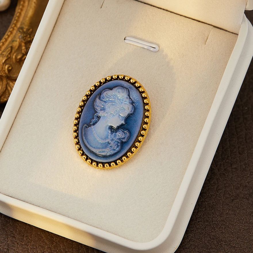 Vintage Cameo Broş Kadınlar iç - Vintage Fashion Queen incelemesi ve fiyatı