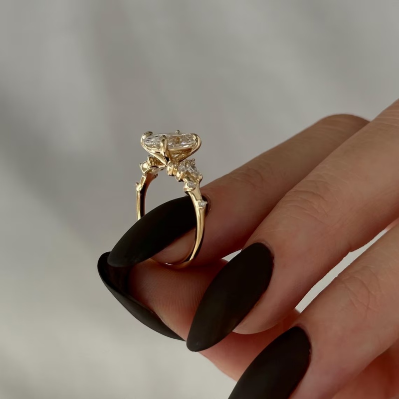 CxsJeremy IGI EF VS-VVS Oval K - Vintage Fashion Rings For Women incelemesi ve fiyatı