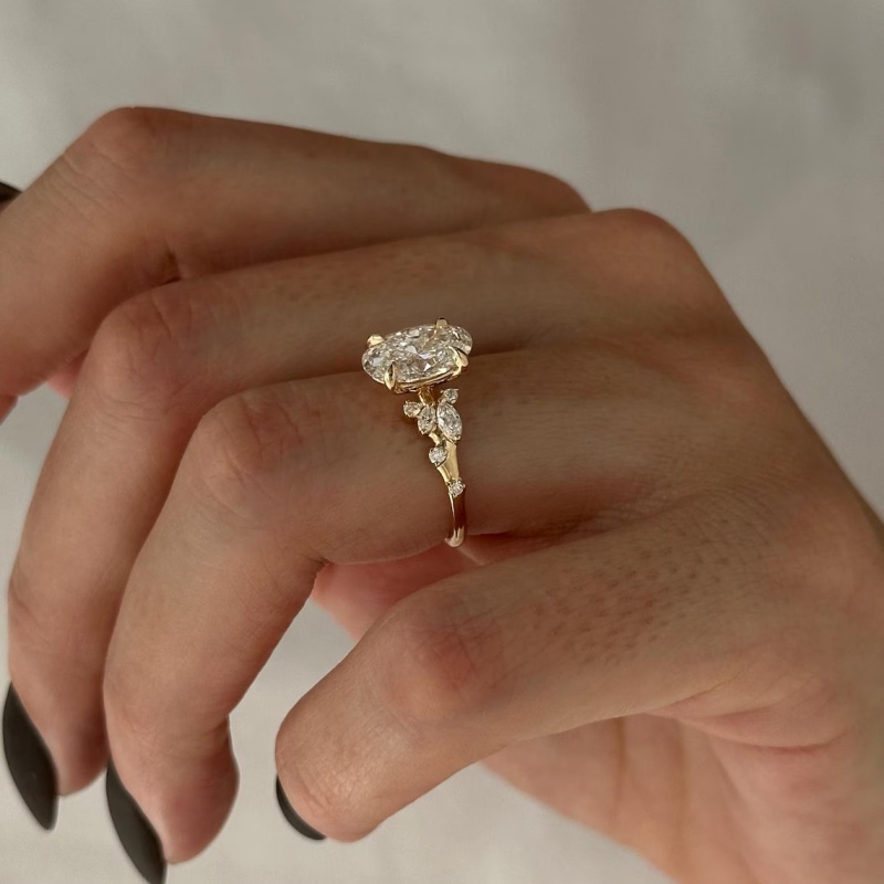 CxsJeremy IGI EF VS-VVS Oval K - Vintage Fashion Rings For Women incelemesi ve fiyatı