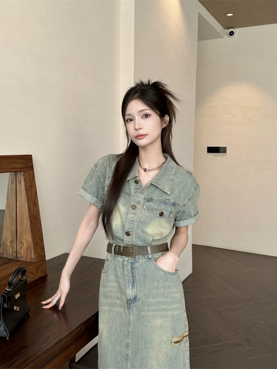 Artı Boyutu Vintage Amerikan S - Denim Skirt Midi Vintage incelemesi ve fiyatı