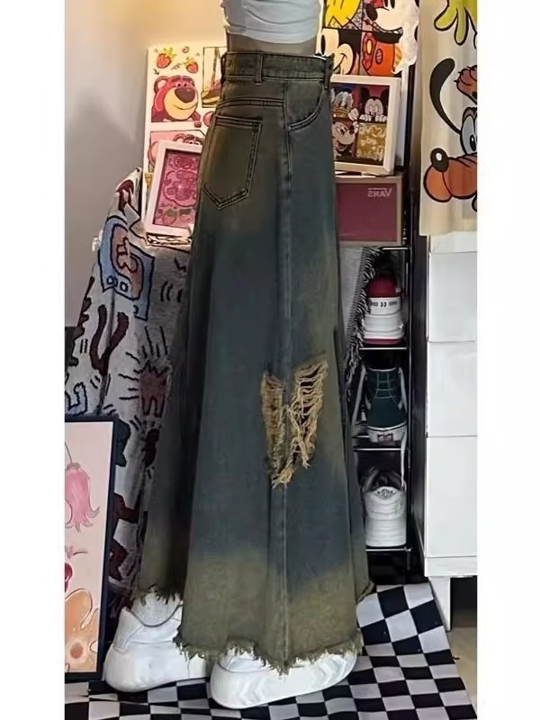 Yüksek Bel A Kesim Midi Kot Et - Denim Skirt Midi Vintage incelemesi ve fiyatı