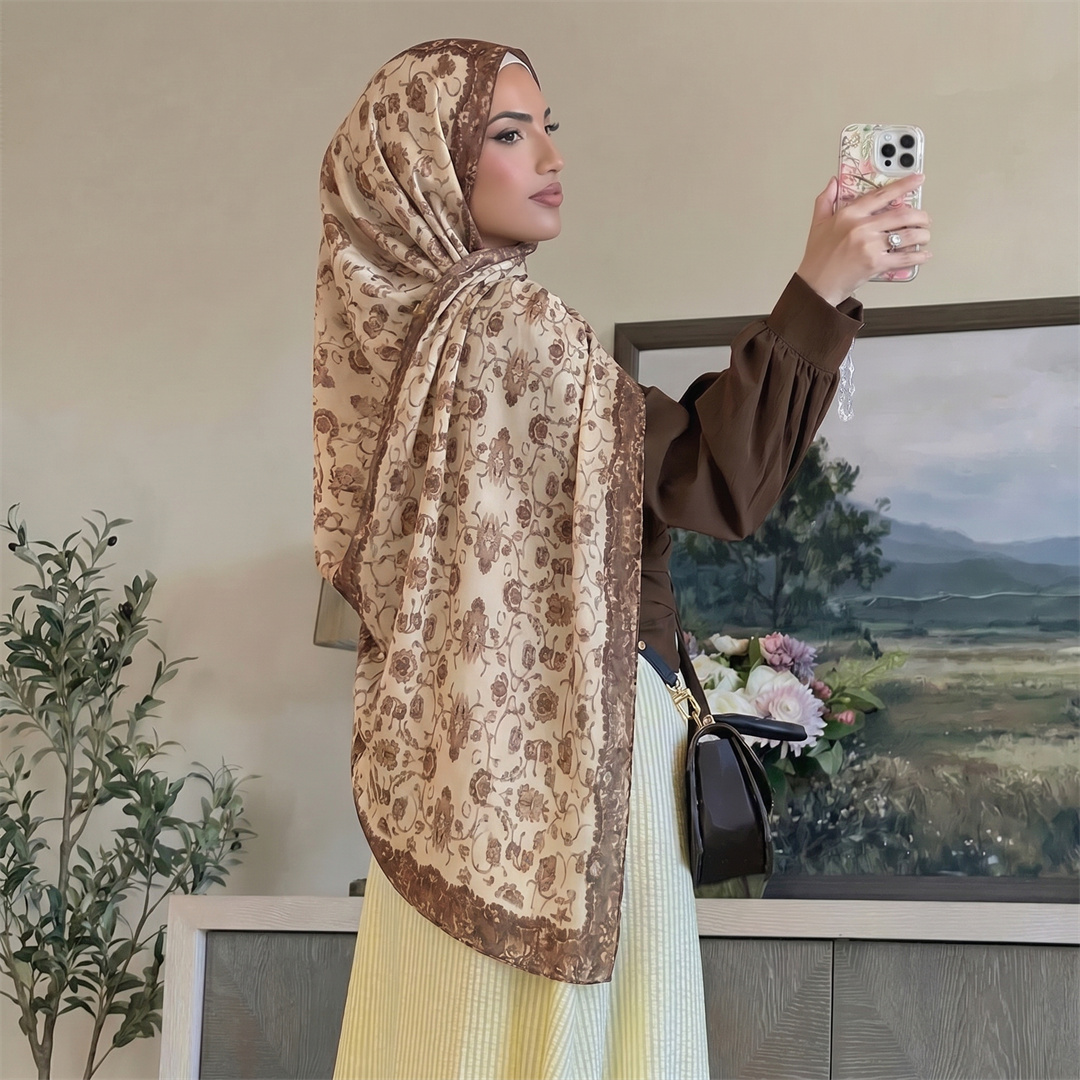 Vintage Çiçek Baskılı Hicab Yu - Vintage Women Fashion incelemesi ve fiyatı